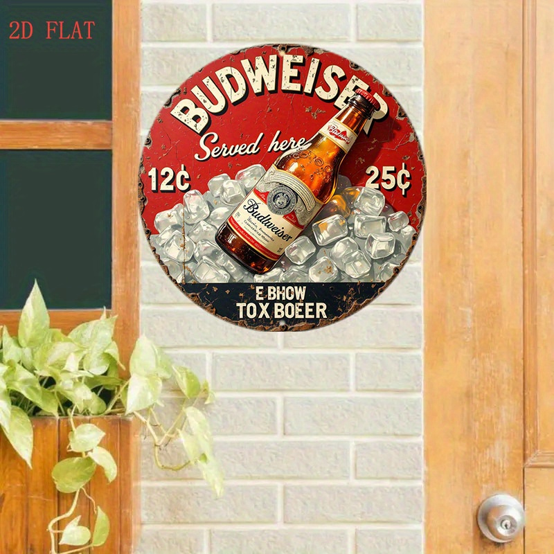 1 adet Vintage Bira Logosu Met - Outdoor Furniture Metal incelemesi ve fiyatı