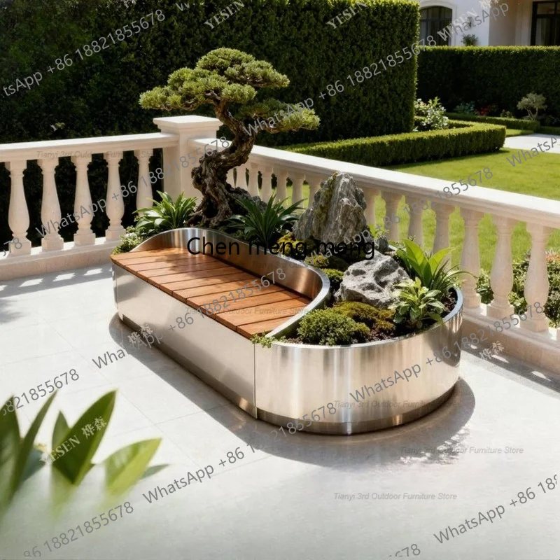D80 Paslanmaz Çelik Çiçek Kutu - Outdoor Furniture Metal Chairs incelemesi ve fiyatı