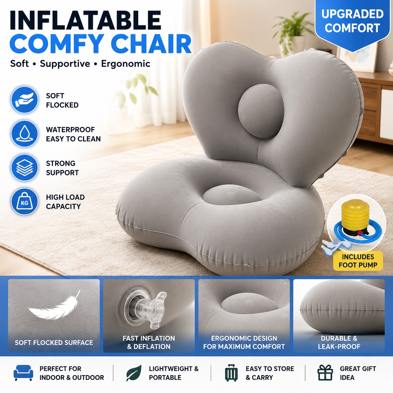 Lüks Şişme Kanepe—Ekstra Geniş - Outdoor Furniture Luxury incelemesi ve fiyatı